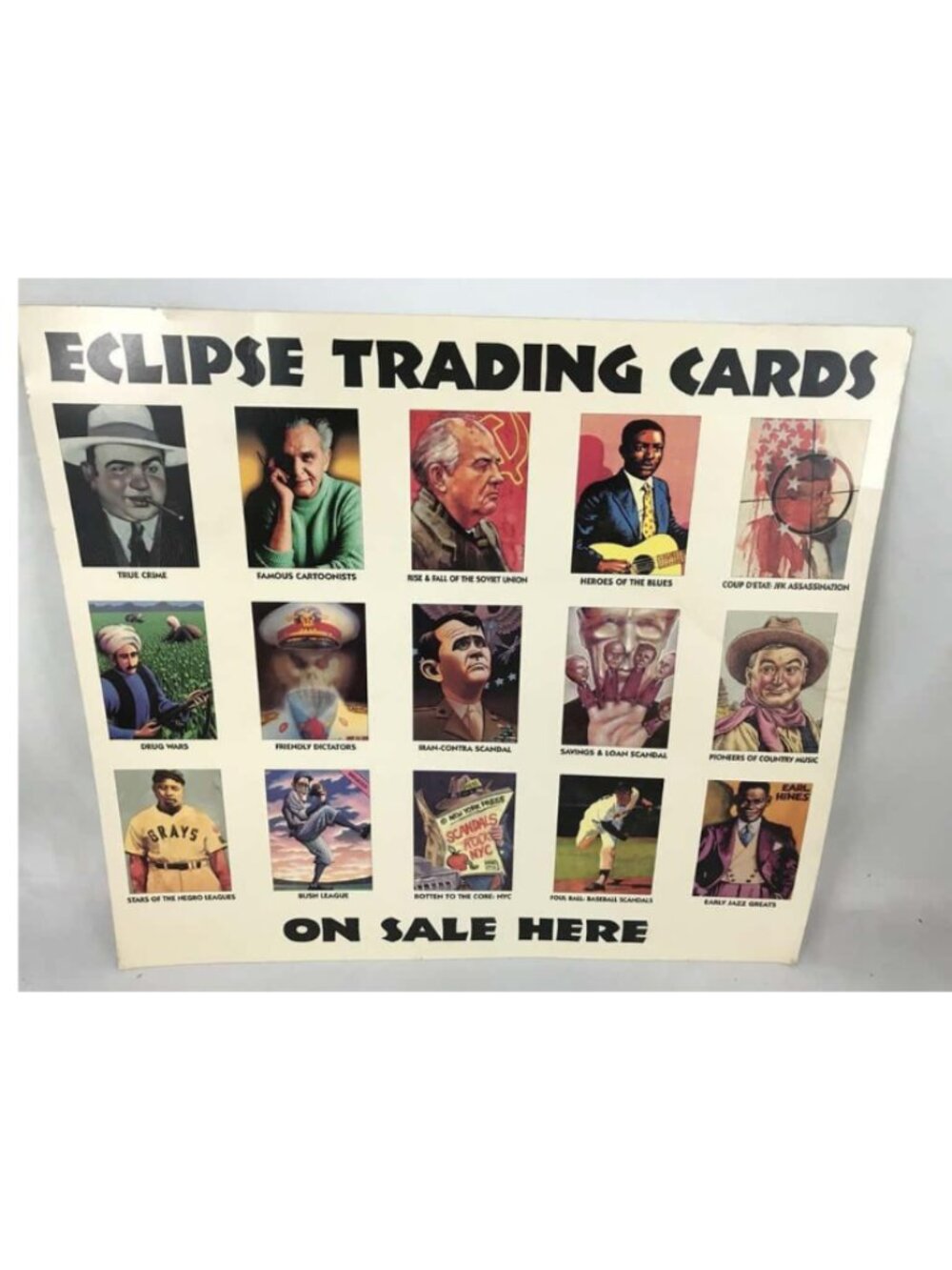 Eclipse Trading Cards On Sale Here Poster, 1989-1994